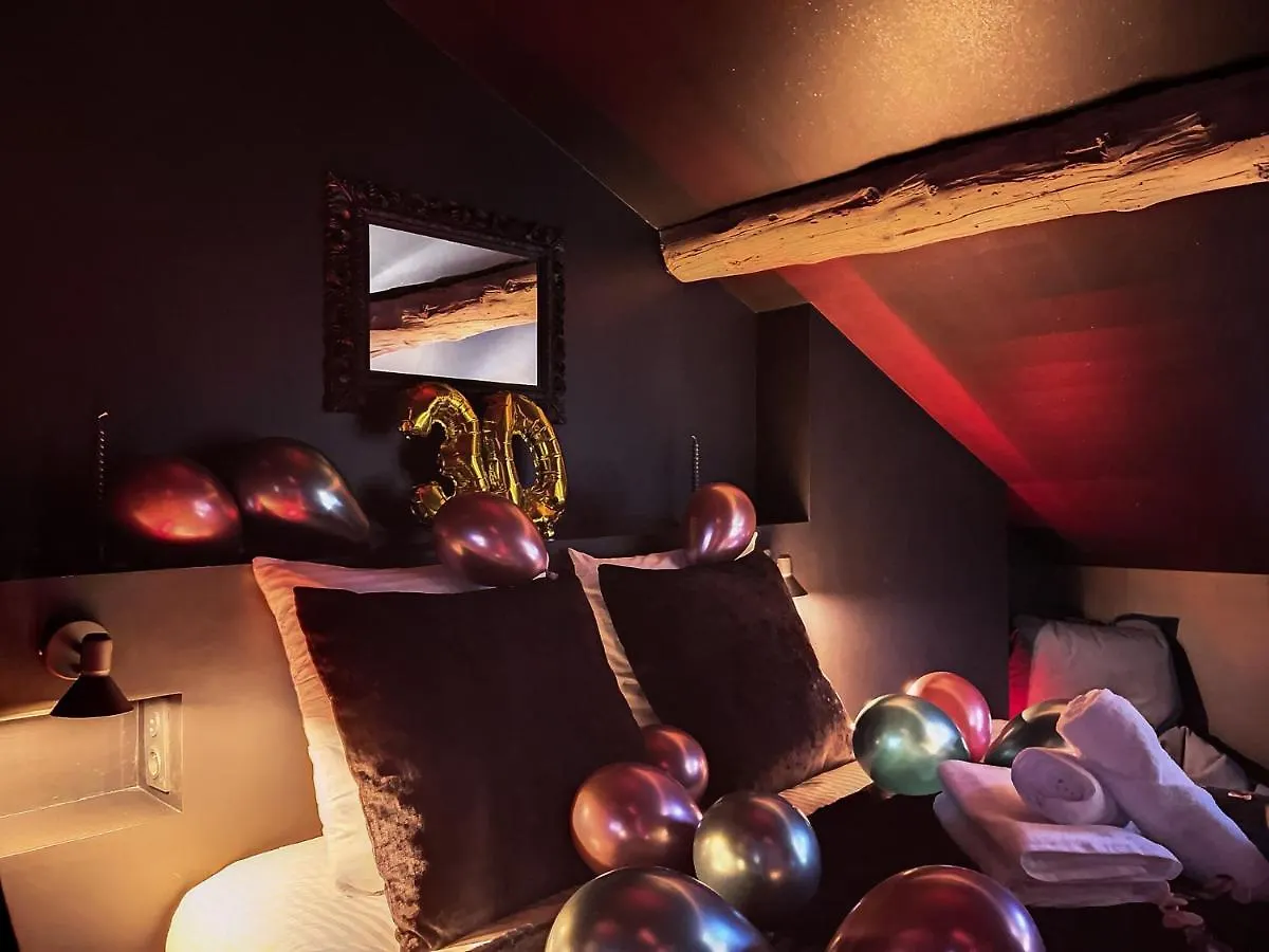 Suite Rouge Baiser Avec Jacuzzi Privatif - Loveroom Insolite Saint-Etienne  Apartment